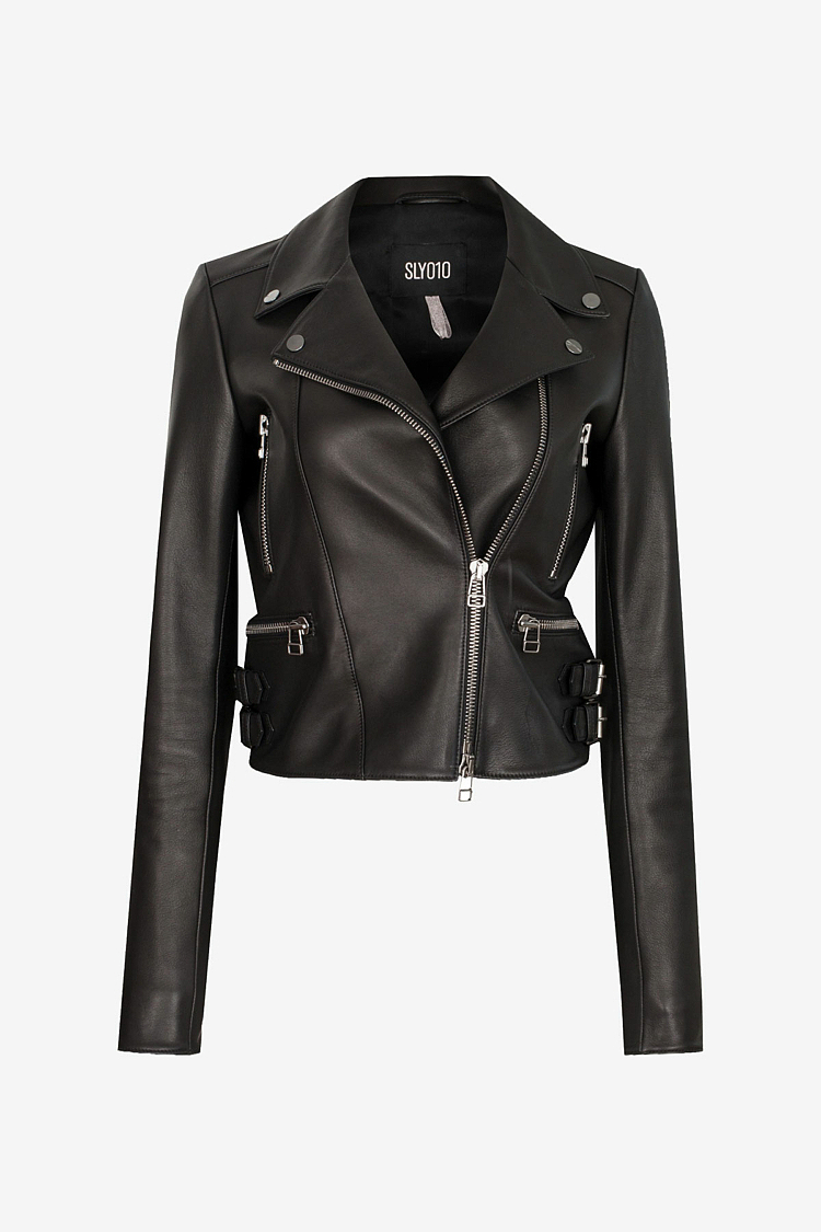 Sly 010 Lederjacke im Bikerstil