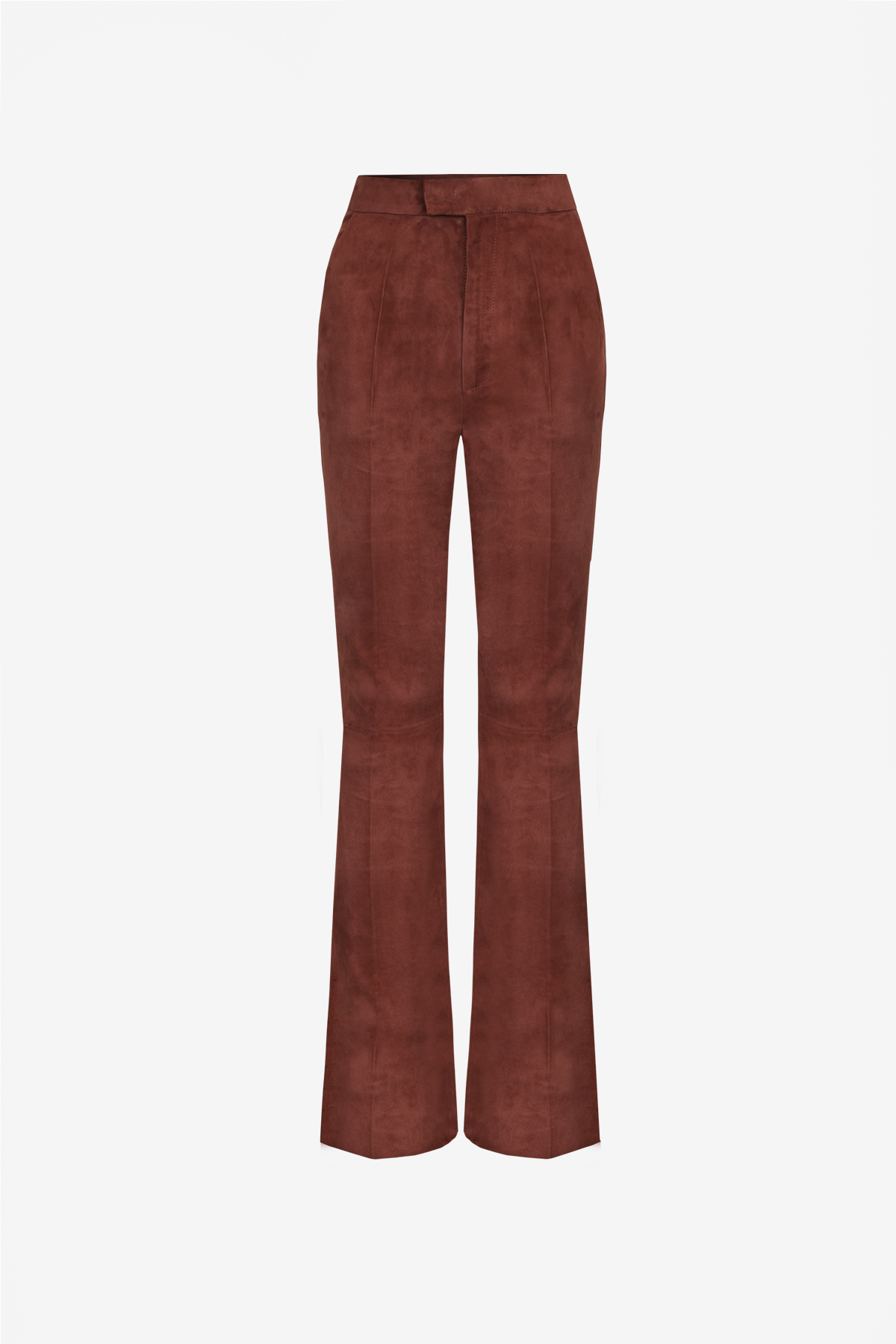 SLY 010 Flare Suede Brown // Flared suede leather pants