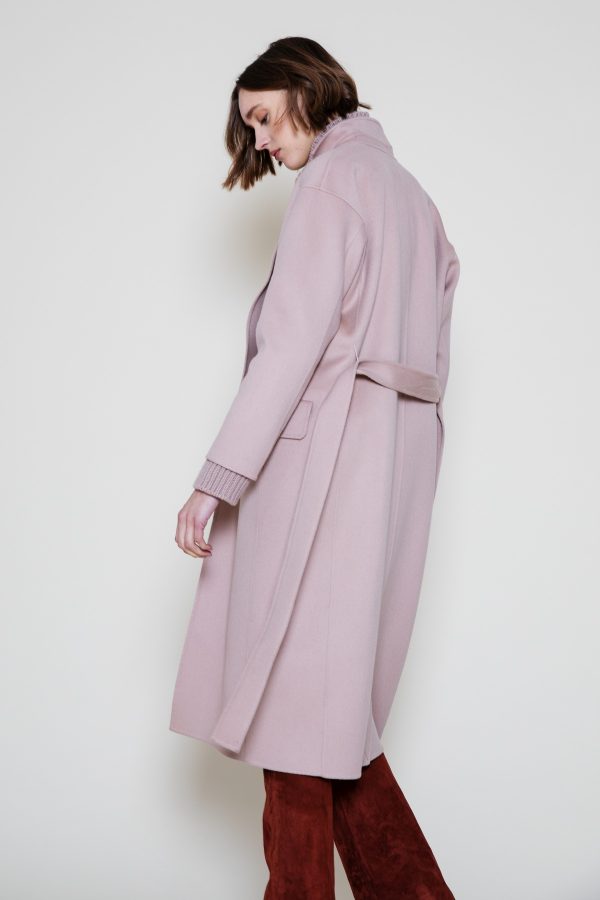 SLY SOFIE WOOL COAT ダスティピンク スライ - アウター