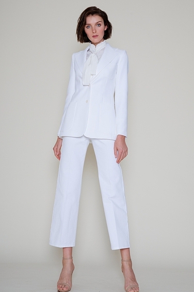 Blazer mit breitem Revers
