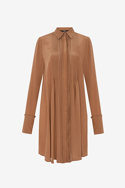 Hemdblusenkleid aus Crêpe de Chine