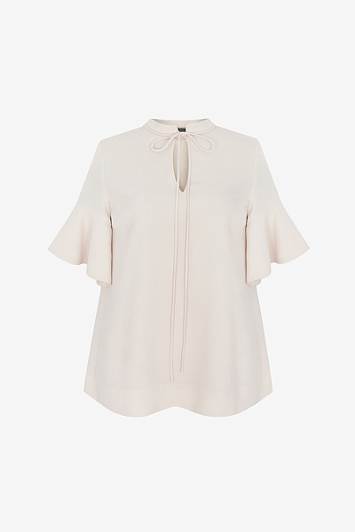 Bluse mit Volantärmeln