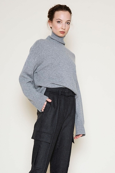 Weiter Rollkragen Pullover