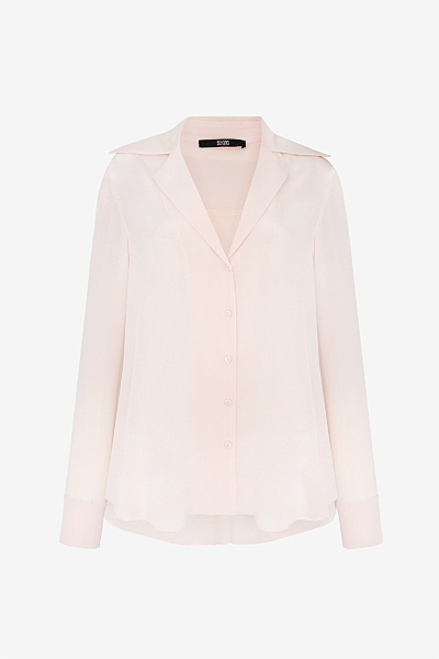 Minimalistische Bluse mit Revers