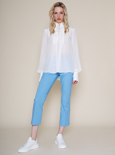 Luftige Seidenbluse
