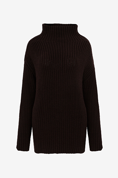 Grober Rippstrickpullover