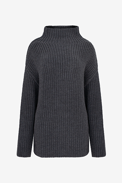 Grober Rippstrickpullover