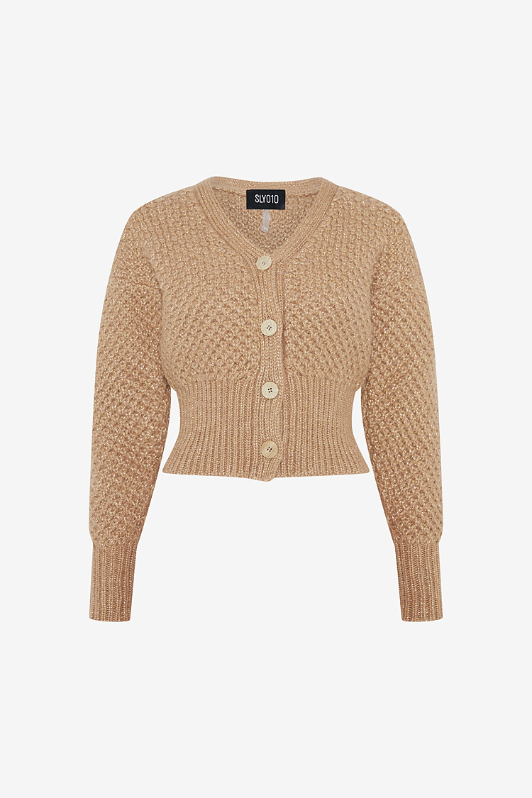 Sly 010 Kurzer Cardigan aus Woll- Merinomix