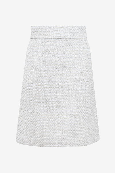 Sparkling Tweed Miniskirt