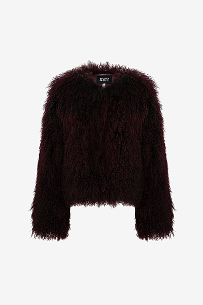 Tibetan Lamb Fur Jacket with Long Hair Structure