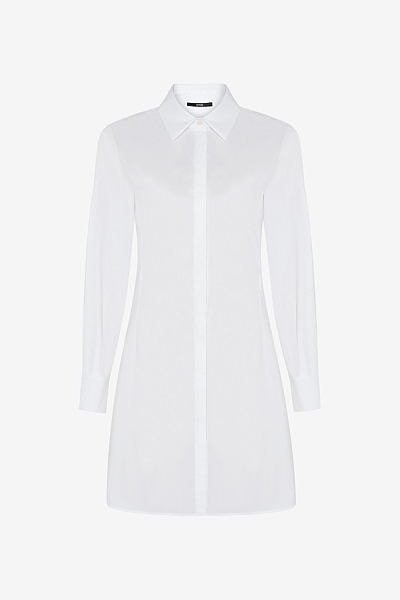 Tailored Cotton Poplin Shirt Dress