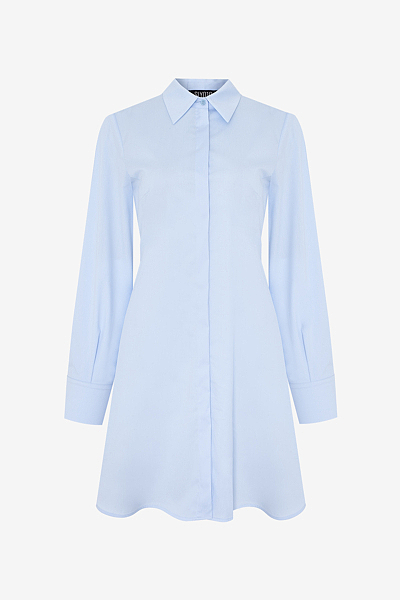 Tailored Cotton Poplin Shirt Dress