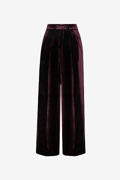 Gerade Hose mit Bundfalte