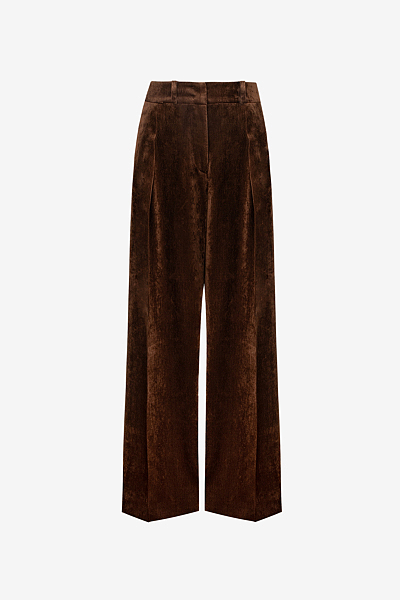 Gerade Hose mit Bundfalte