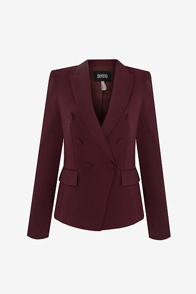 Double-breasted Crêpe Blazer