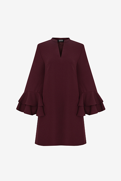 A-Line Dress in Crêpe Envers Satin