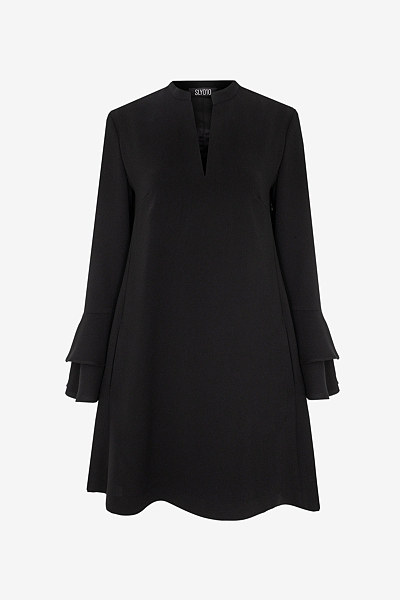 A-Line Dress in Crêpe Envers Satin
