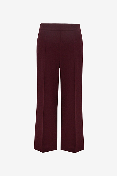 Cropped Trousers with Slight Flare