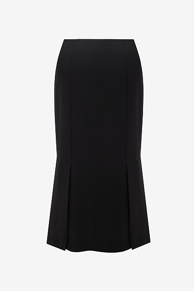 MMidi Skirt with Box Pleats