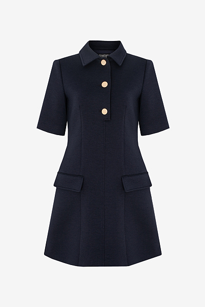 Minikleid mit Schmuckknöpfen