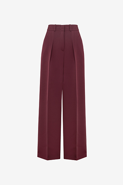 Wide Trousers with Pleats