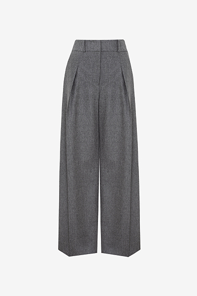 Wide Trousers with Pleats