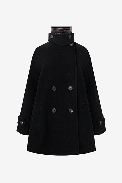 Cape Coat in Blend Sergé
