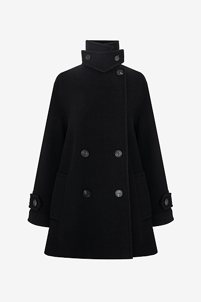Cape Coat in Blend Sergé