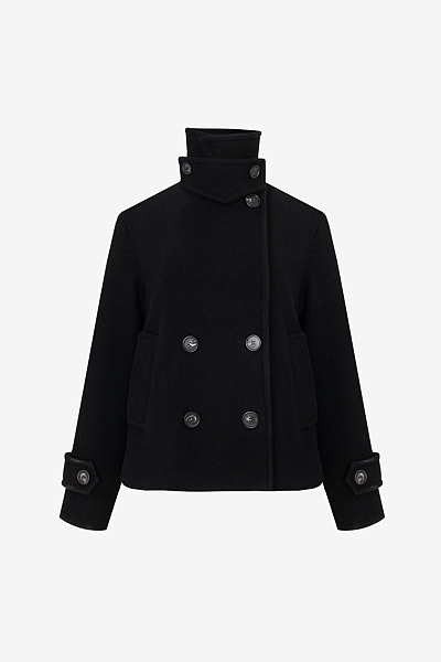 Cropped Jacket in Blend Sergé