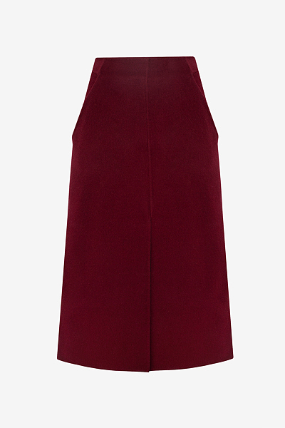Midi Skirt in Double Face