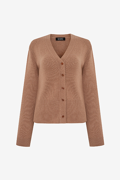 Cardigan in Lurex Cashmere Lightweight