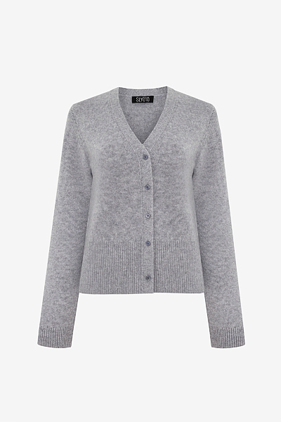 Cardigan in Lurex Cashmere Lightweight