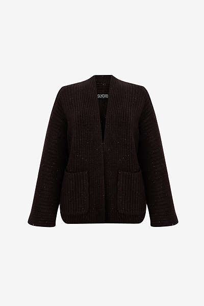 Cardigan with Patch Pockets