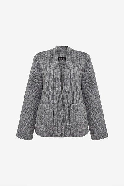 Strickjacke mit Taschen