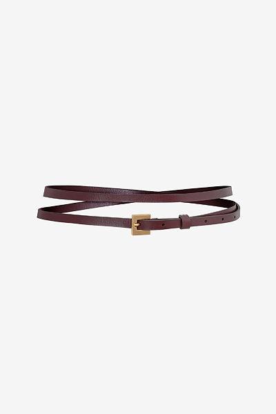 Nappa Leather Wrap Belt