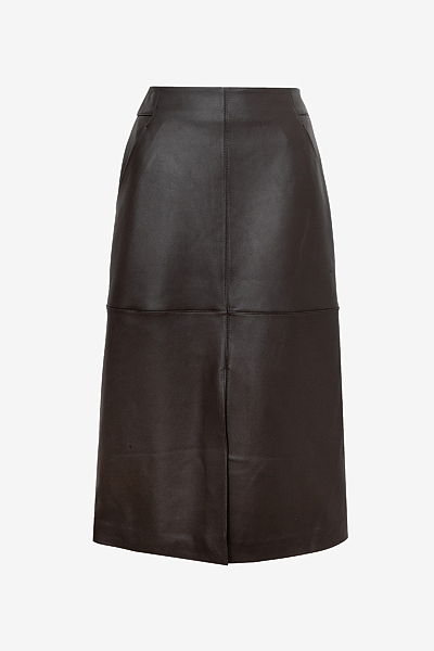 Leather Midiskirt