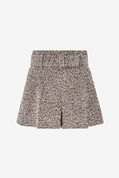 High-Waist Shorts mit Gürtel