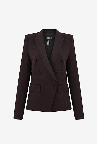 Double-breasted Crêpe Blazer