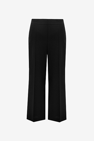 Cropped Trousers with Slight Flare