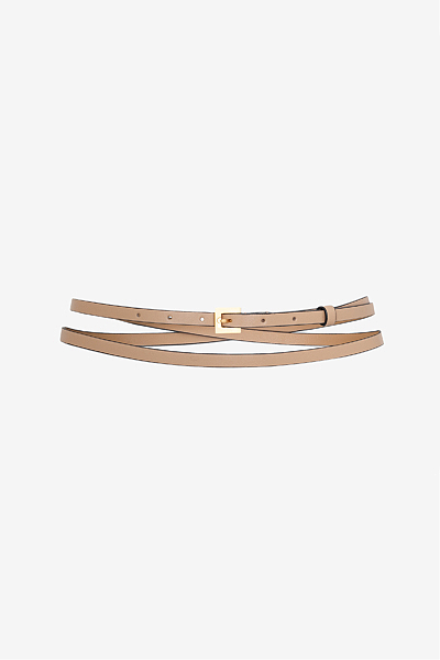 Wrap Belt in Nappa Leather