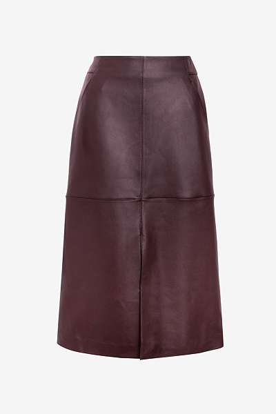 Leather Midiskirt